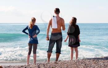 Royalty Free Photo of People at the Beach