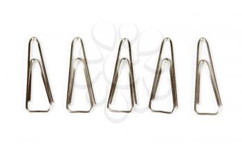 Royalty Free Photo of Paperclips