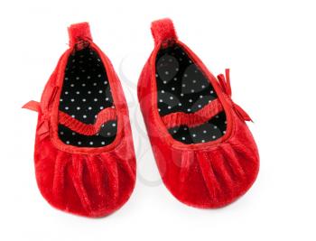 Royalty Free Photo of a Pair of Infant Slippers
