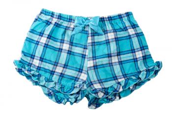 Royalty Free Photo of a Pair of Plaid Shorts
