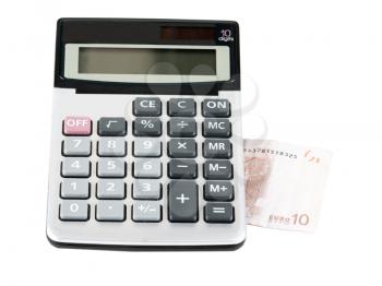 Royalty Free Photo of a Calculator and Money