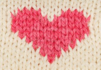 Royalty Free Photo of a Knitted Heart