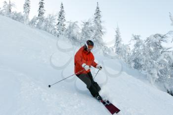Royalty Free Photo of Man Skiing