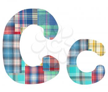 Royalty Free Photo of Plaid Letter C's