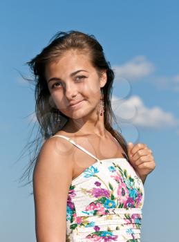Royalty Free Photo of a Smiling Young Woman