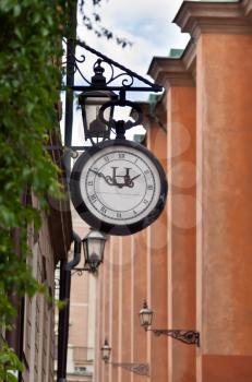 Royalty Free Photo of a Street Clock in Sweden
