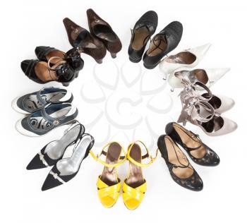 Royalty Free Photo of a Bunch of High Heels