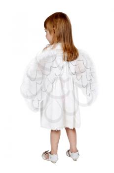Royalty Free Photo of a Girl Dressed as an Angel