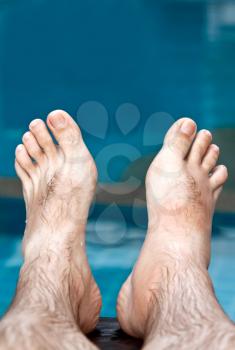 Royalty Free Photo of a Man's Feet