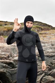 Royalty Free Photo of a Freediver 