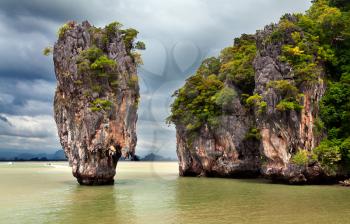 stone exotic James Bond Island in Thailand