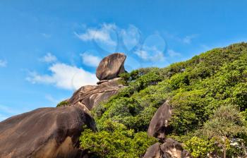 Landscape, Similan Islands, rocks against the sea and sky