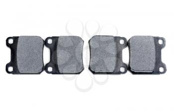 complete set of brake blocks isolated on a white background