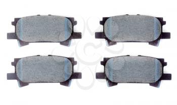 Set of brake pads, isolate on white