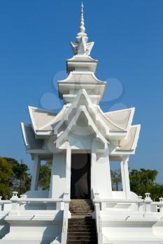 White temple in Chiang Rai province, Northern Thailand