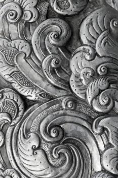 Oriental design, metal stamping handmade