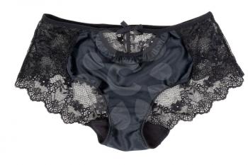 black women sexy lace panties. Isolate on white.