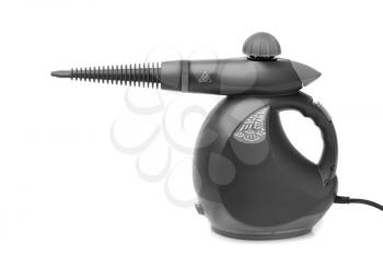 Hand Held Steam Cleaner. Isolate on a white/