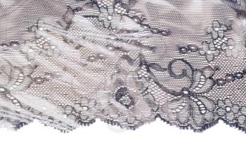 openwork lace satin isolated on white background