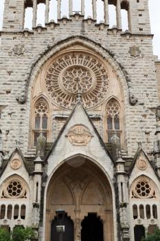 Facade of the Catholic Church on Palma de Mallorca