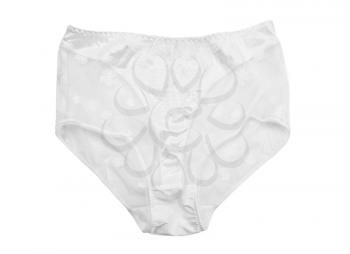 White lace panties, isolate on a white background