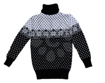 Men's knitted sweater. Isolate on white background.
