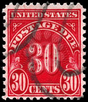 Royalty Free Photo of a 1930 30 Cent US Stamp