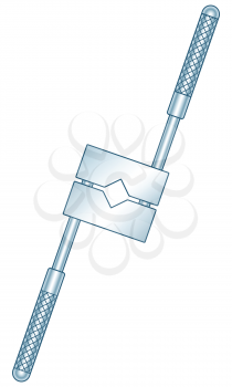 Illustration of the tap holder tool