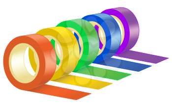 Illustration of the ribbon roll set