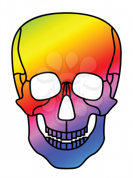 Illustration of the abstract skull design