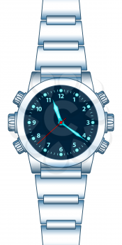 Illustration of the abstract wrist watch