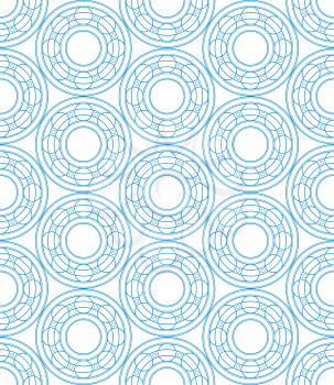 Seamless pattern of the contour ball bearings
