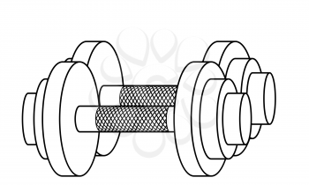 Illustration of the contour adjustable dumbbells