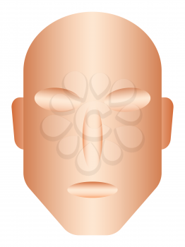 Illustration of the abstract concept human face