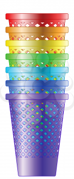 Illustration of the recycle bin pile