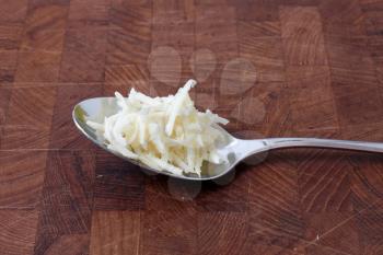 Royalty Free Photo of a Spoonful of Horseradish