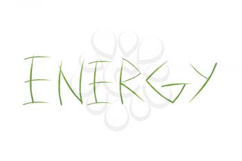 Royalty Free Photo of Grass Spelling Energy