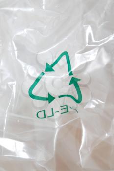 Royalty Free Photo of a Plastic Recycled Bag
