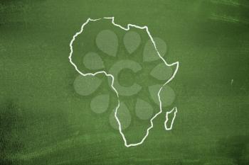 Royalty Free Photo of a Map of Africa