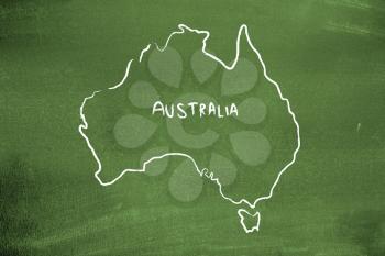 Royalty Free Photo of a Map of Australia