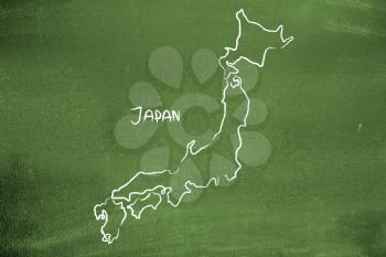 Royalty Free Photo of a Map of Japan