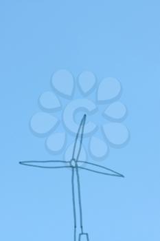 Royalty Free Photo of a Drawing of a Wind Turbine
