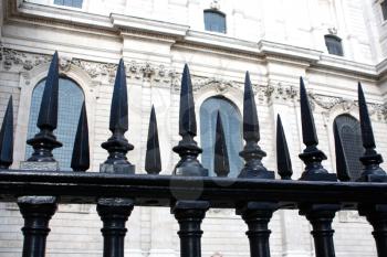 Royalty Free Photo of a Fence by St.Pauls in England