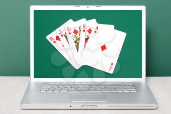 Royalty Free Photo of an Online Gambling Concept
