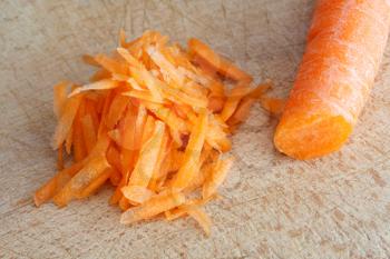 Royalty Free Photo of a Grated Carrot