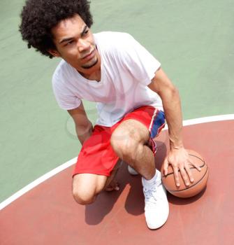 Royalty Free Photo of a Basketball Player