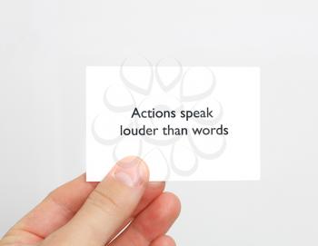 Royalty Free Photo of a Person Holding a Card