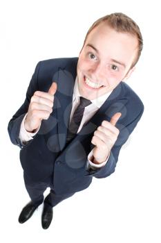 Royalty Free Photo of a Happy Businessman