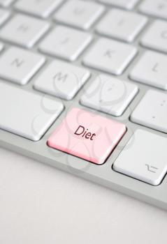 Royalty Free Photo of a Diet Button on a Keyboard