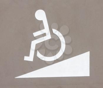 Royalty Free Photo of a Wheelchair Icon